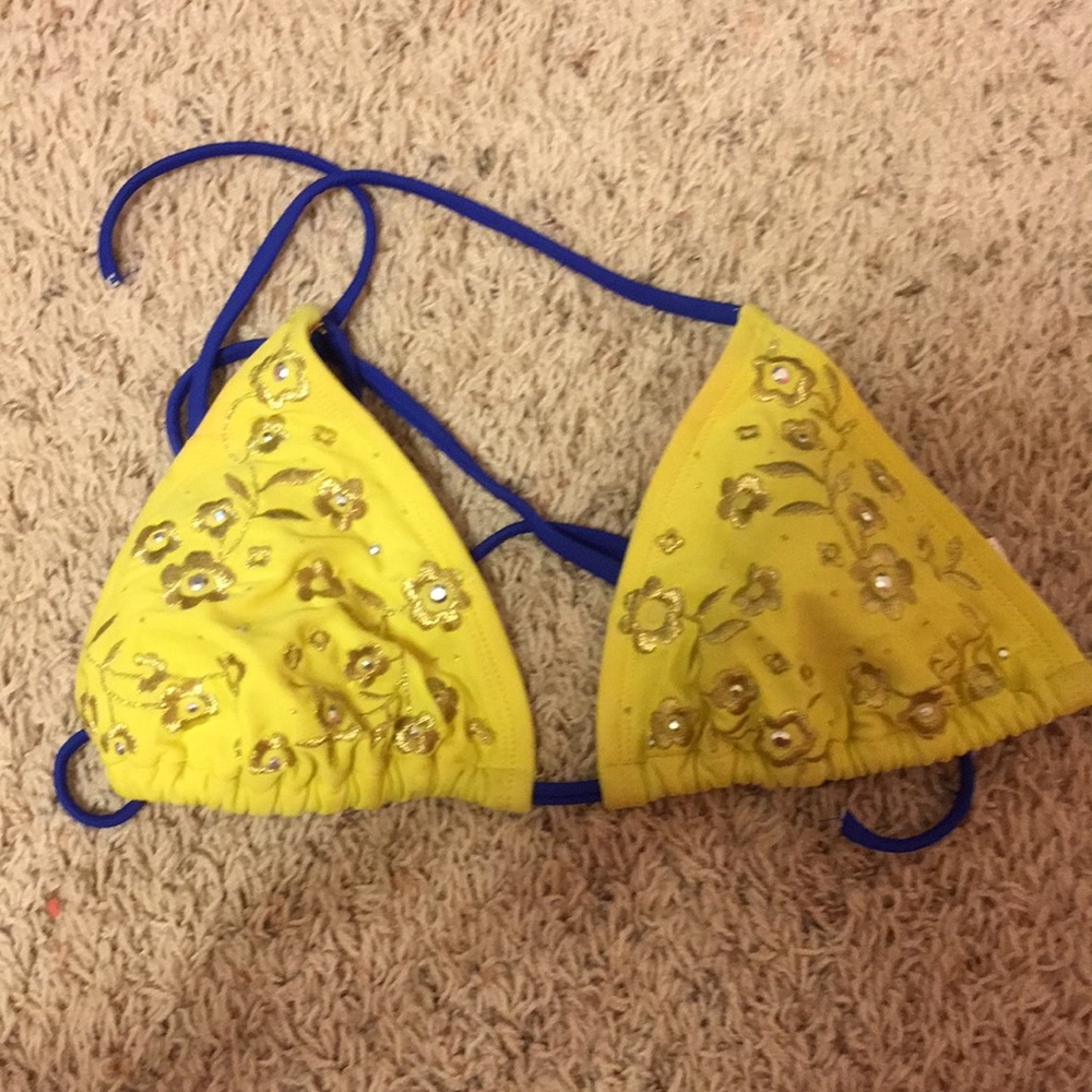 New Yellow bikini top